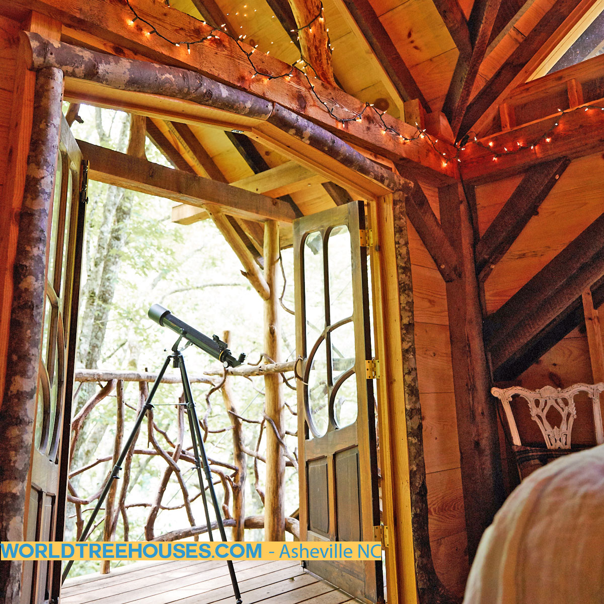 NC tree house builders: Panthertown Treehouse: Your own slice of heaven in the treetops!