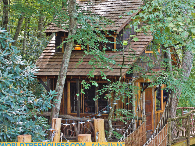 Western NC treehouse builder: Panthertown Treehouse: Retreat to nature as a remedy for the tribulations of life.